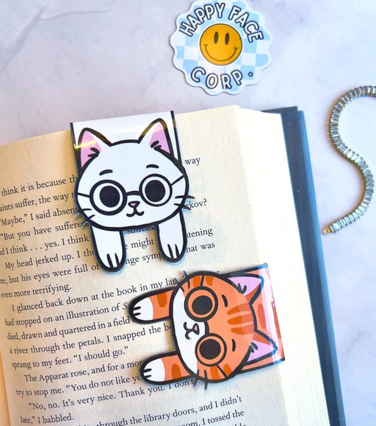 Long Cat Body Magnetic Bookmarks - Bookmarks for Book Lovers